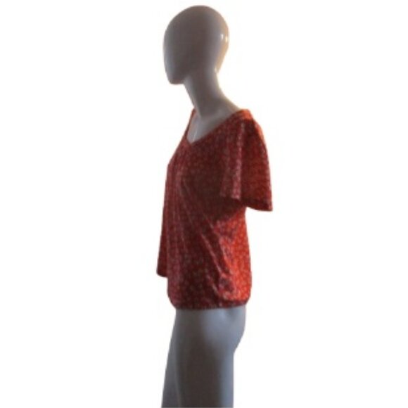 🌸 Floral Scoop-Neck Top by Tribal 🌸 - Picture 3 of 5